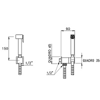 Stella Гигиенический душ 309AQ, цвет хром BQ 03124 CR00