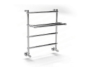 Margaroli Sole 442 Полотенцесушитель водяной для ГВС 53,5х72h (47) с полкой, нижнее, цвет: chrome 4424704CRP