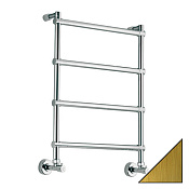 Margaroli Sole 442 Полотенцесушитель водяной для ГВС 43,5х71h (int 37) нижнее, цвет: old brass 4423704OBN