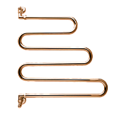 Margaroli Vento 405 Полотенцесушитель водяной для ГВС 60х70,5h in 63,5 вертик, цвет bronze/old brass 405OB