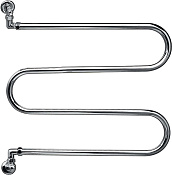 Margaroli Vento 400 Полотенцесушитель водяной для ГВС 60х65h (int 59) вертикальное, цвет: chrome 400CR