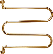 Margaroli Vento 400 Полотенцесушитель водяной для ГВС 60х65h (int 59) вертикальное, цвет: gold 400GO