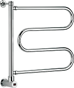 Margaroli Vento 500 Полотенцесушитель электрический поворотный 55х61h (57,5) нижнее, цвет: chrome 500CRB
