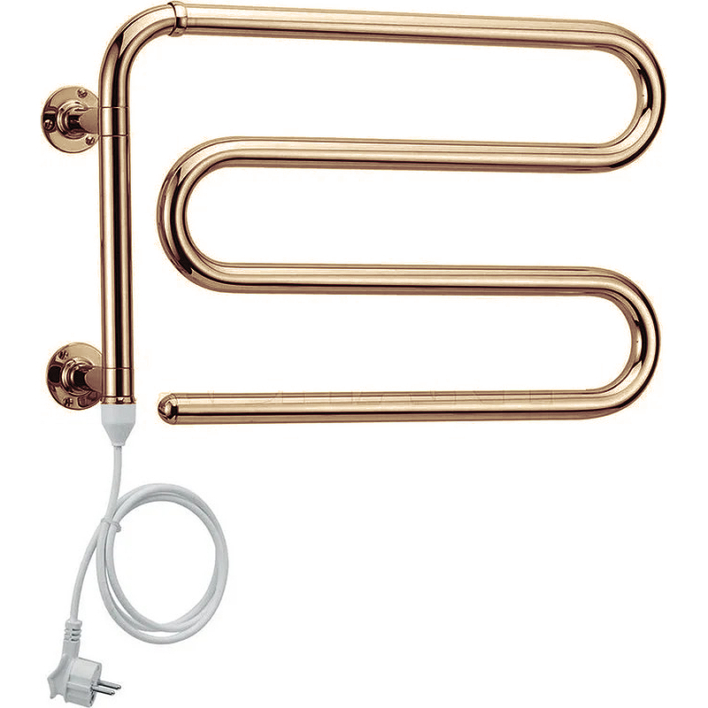 Margaroli Arcobaleno 610 Полотенцесушитель электрический поворот. 50х35h (22) шнур, цвет: old brass 610OBC