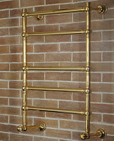 Margaroli Armonia 9-464 Полотенцесушитель водяной для ГВС 62,5х93h (int 55), нижнее, цвет: gold 94645505GO