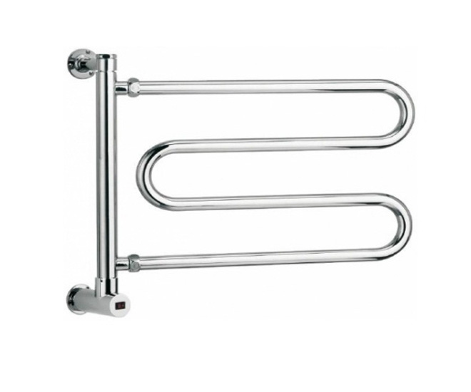 Margaroli Vento 510 Полотенцесушитель электрический поворотный 52,4х48,5h (41), нижнее, цвет: chrome 510CRB