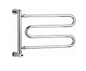 Margaroli Vento 510 Полотенцесушитель электрический поворотный 52,4х48,5h (41), нижнее, цвет: chrome 510CRB