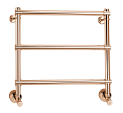 Margaroli Sole 440 Полотенцесушитель водяной для ГВС 53,5х52h (int 47) нижнее, цвет bronze/old brass 4404703OBN