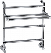 Margaroli Sole 455 Полотенцесушитель водяной с полкой для ГВС 43,5х60h (int 37), нижнее, цвет: chrom 4553703CRP