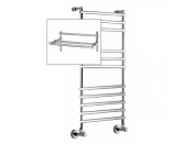 Margaroli Sole 464/11 Полотенцесушитель водяной с полкой для ГВС 53,5х108h (47) нижнее, цвет: chrome 4644711CRP