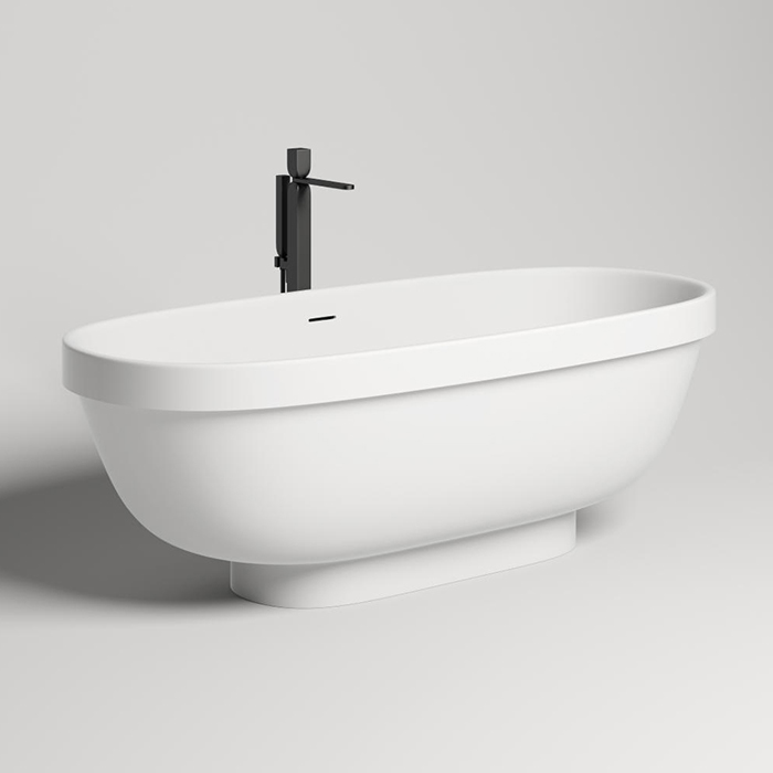 Salini Greca Ванна из S-Stone отдельностоящая 180x80 см, цвет: белый матовый 103121M