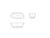 Salini Greca Ванна из S-Stone отдельностоящая 180x80 см, цвет: RAL полностью матовый 103121MF