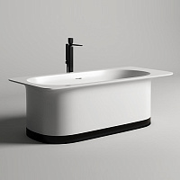 Salini Ninfea Ванна из S-Stone отдельностоящая 180x82 см, цвет: белый матовый 102721M