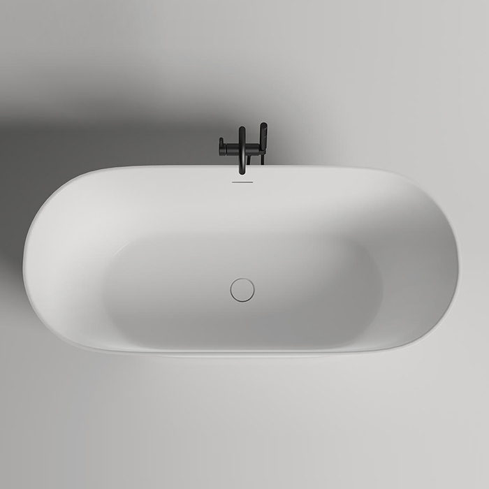 Salini Mona Ванна из S-Stone отдельностоящая 179x80,5 см, цвет: белый матовый 102921M