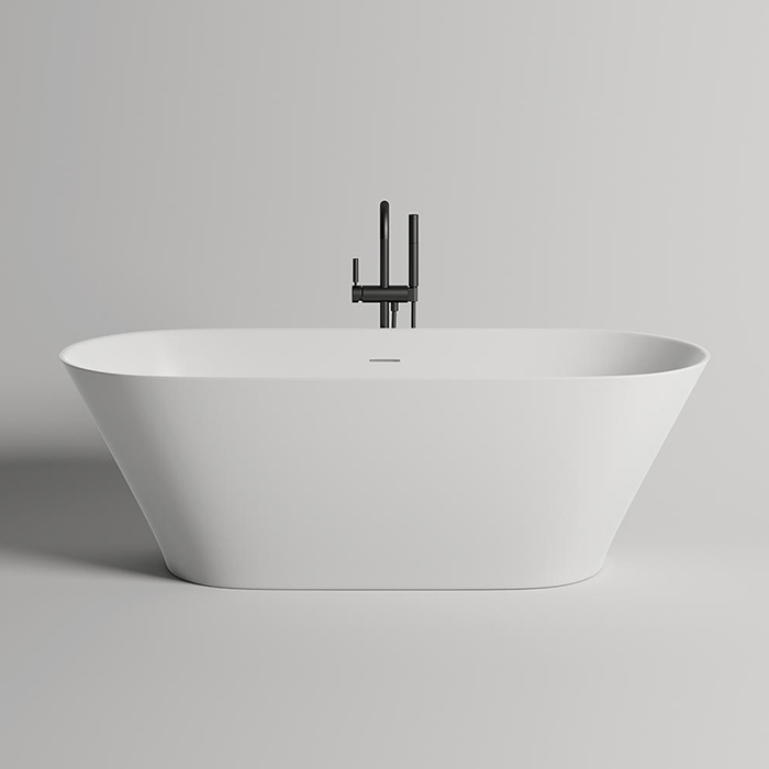 Salini Mona Ванна из S-Stone отдельностоящая 179x80,5 см, цвет: белый матовый 102921M