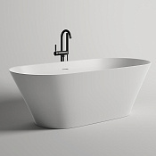 Salini Mona Ванна из S-Stone отдельностоящая 179x80,5 см, цвет: белый матовый 102921M