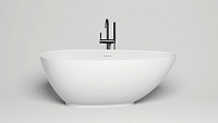 Salini Paola Ванна из S-Stone отдельностоящая 160x77 см, цвет: белый матовый 101511SM