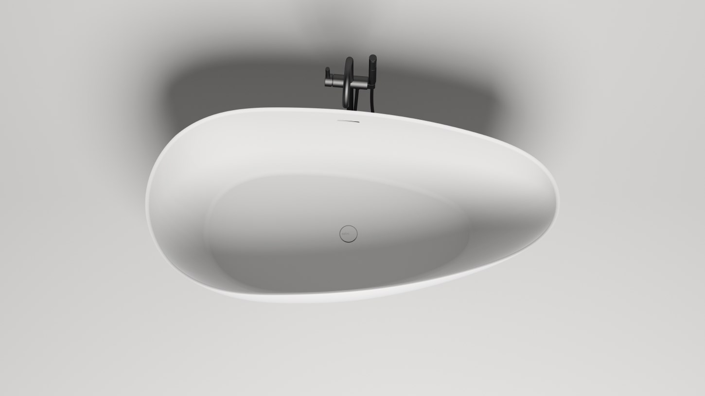 Salini Paola Ванна из S-Stone отдельностоящая 172x82 см, цвет: RAL полностью матовый 101612SMF