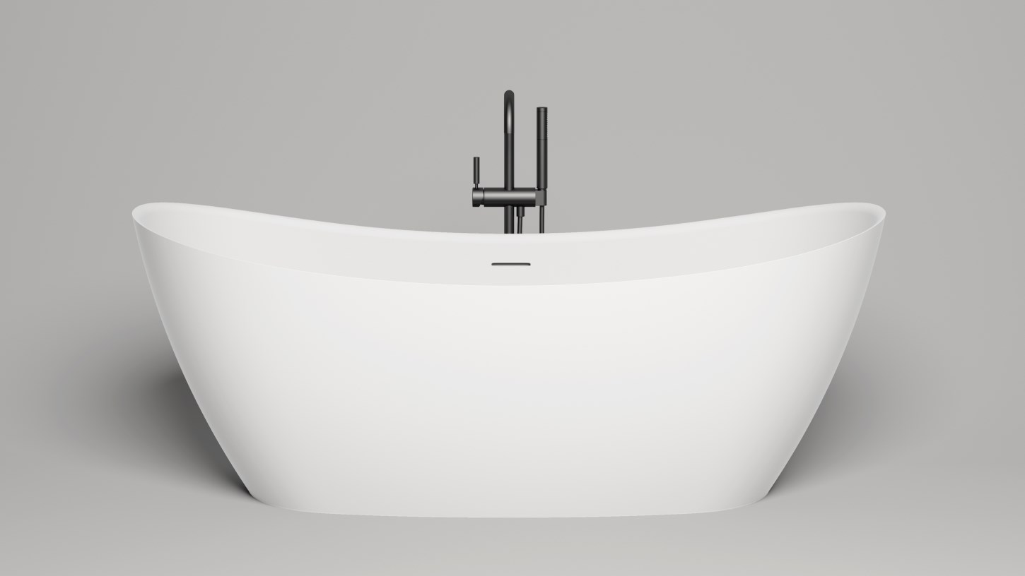 Salini Noemi Ванна из S-Stone отдельностоящая 185x80 см, цвет: белый матовый 101811SM