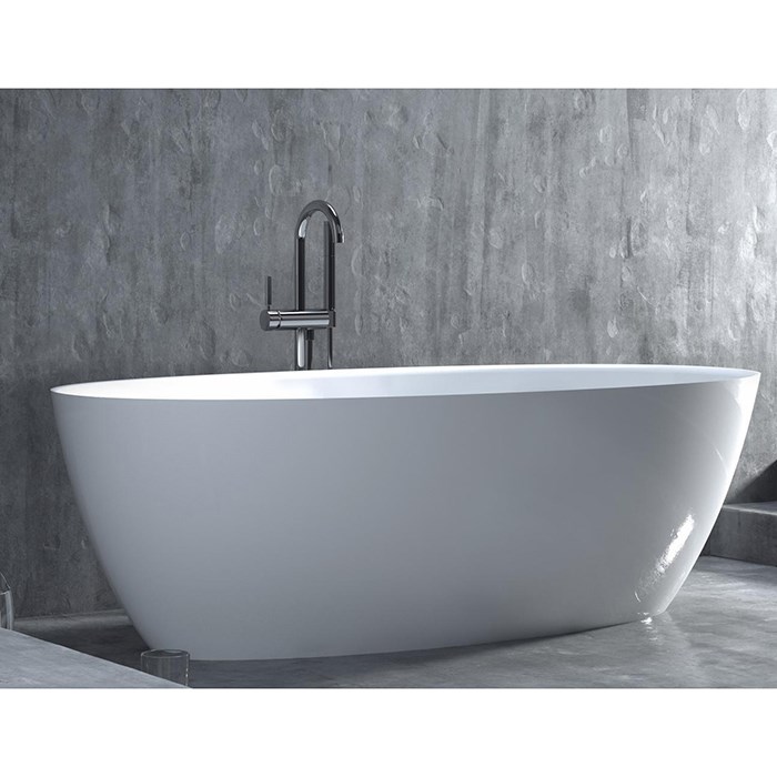 Salini Alda Ванна из S-Stone отдельностоящая 160x80 см, цвет: белый матовый 101923M