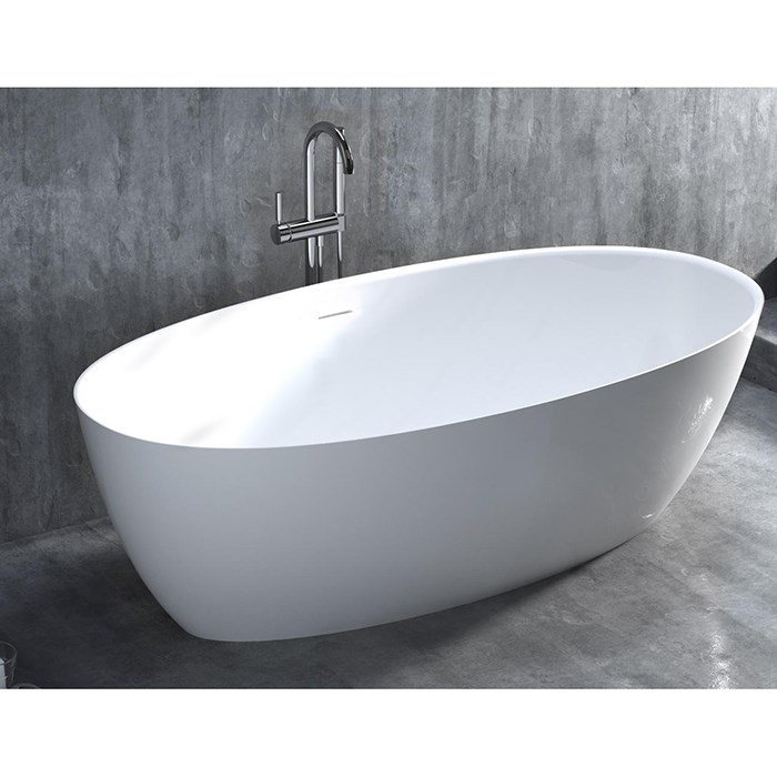 Salini Alda Ванна из S-Stone отдельностоящая 160x80 см, цвет: белый матовый 101923M