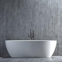 Salini Alda Ванна из S-Stone отдельностоящая 160x80 см, цвет: белый матовый 101923M