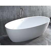 Salini Alda Ванна из S-Stone отдельностоящая 160x80 см, цвет: белый матовый 101923M