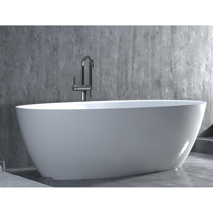 Salini Alda Ванна из S-Stone отдельностоящая 160x70 см, цвет: белый матовый 101924M