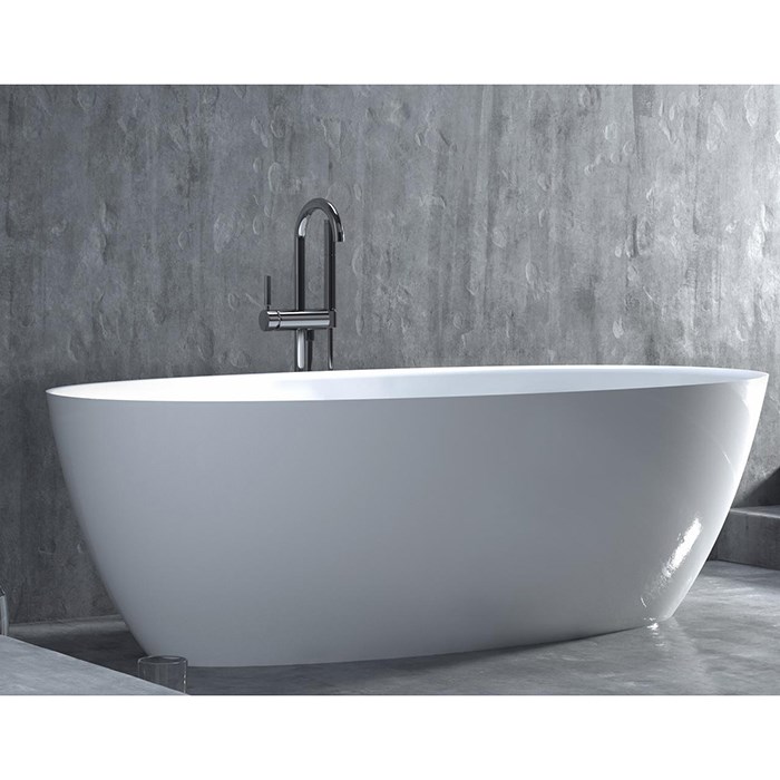 Salini Alda Ванна из S-Stone отдельностоящая 170x80 см, цвет: белый матовый 101922M