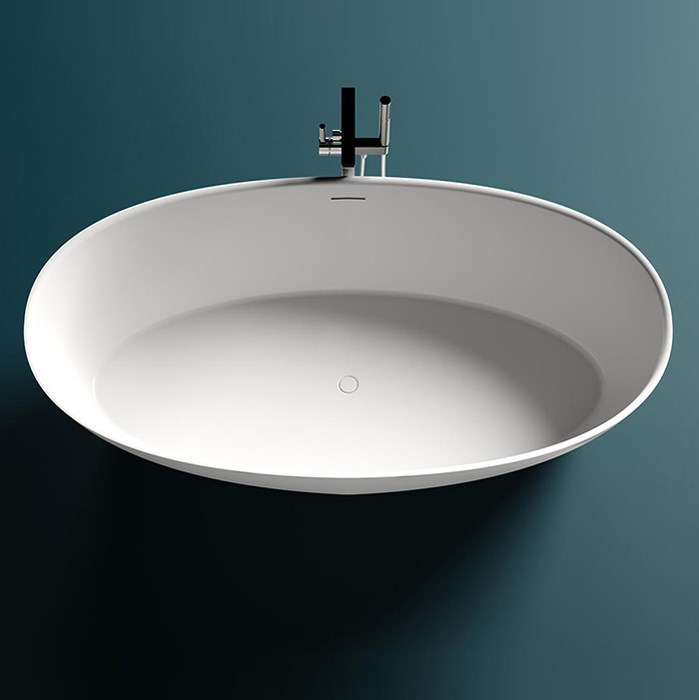 Salini Alda Ванна из S-Stone отдельностоящая 170x80 см, цвет: белый матовый 101922M