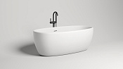 Salini Luce Ванна из S-Stone отдельностоящая 169x87 см, цвет: белый матовый 100121M