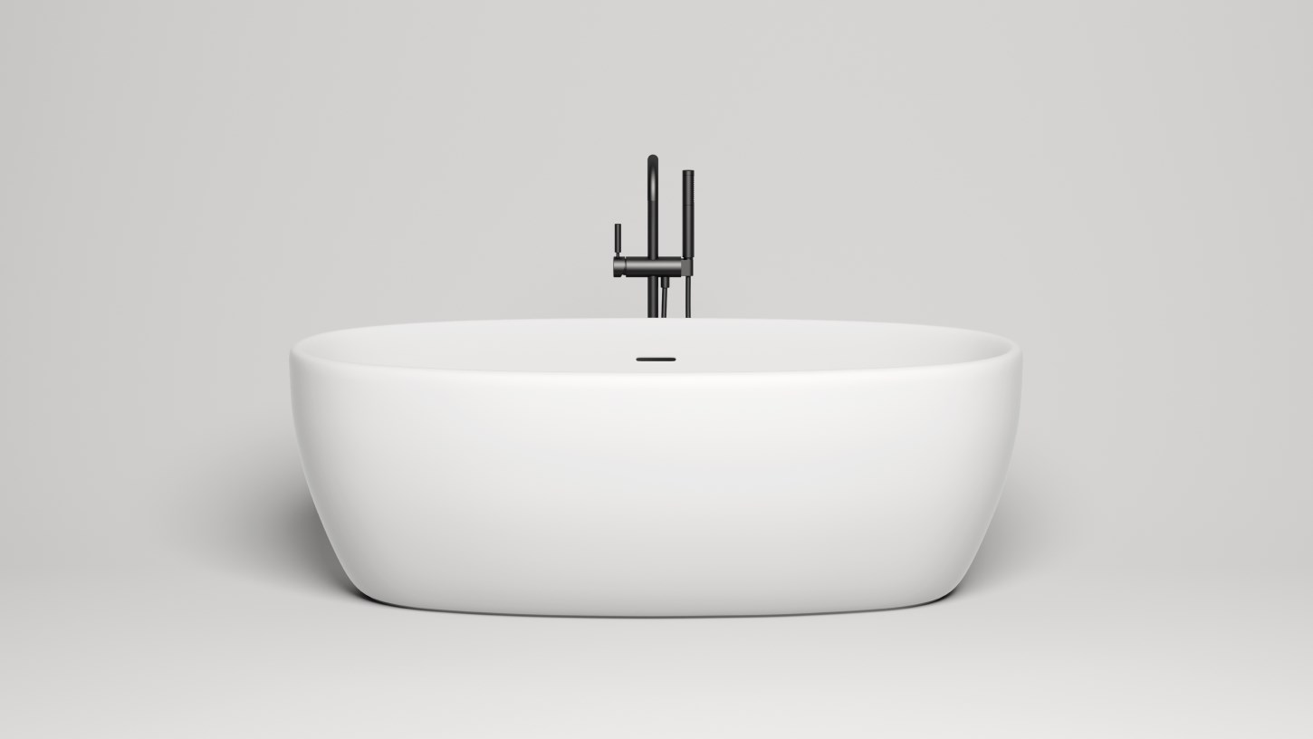 Salini Luce Ванна из S-Stone отдельностоящая 169x87 см, цвет: RAL полностью матовый 100121MF