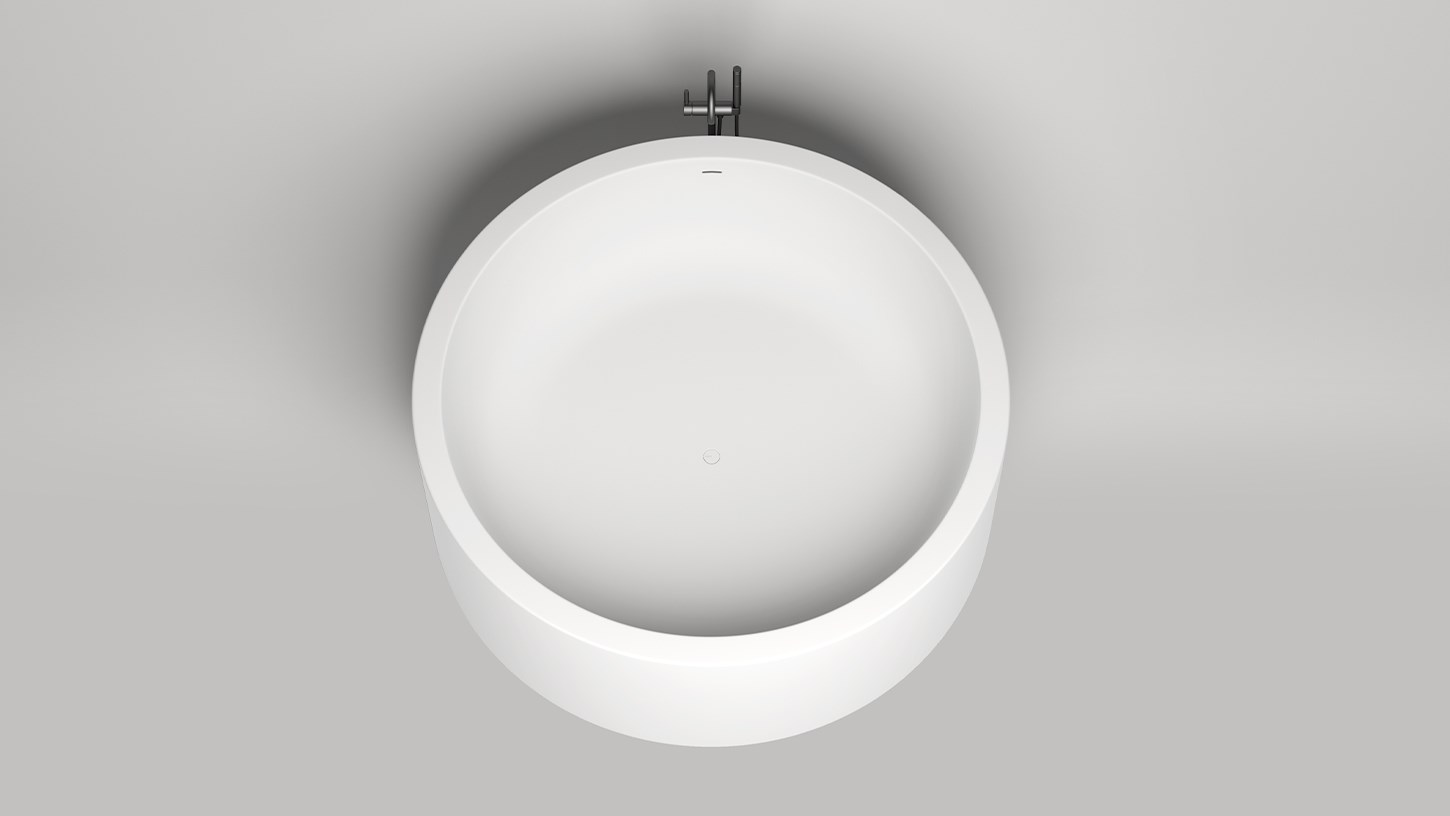 Salini Isola Ванна из S-Sense отдельностоящая 200x200 см, цвет: белый матовый 101111M