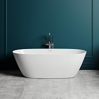 Salini Sofia Ванна из S-Stone отдельностоящая 163x75 см, цвет: белый матовый 102521M