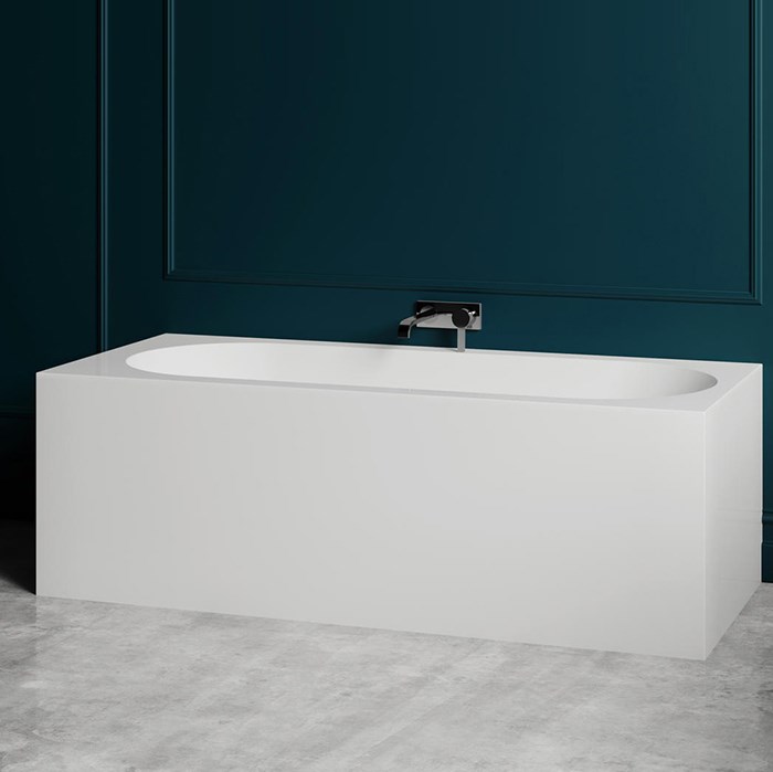 Salini Fabia Ванна из S-Sense пристенная 170x75 см, цвет: белый глянцевый 102611G