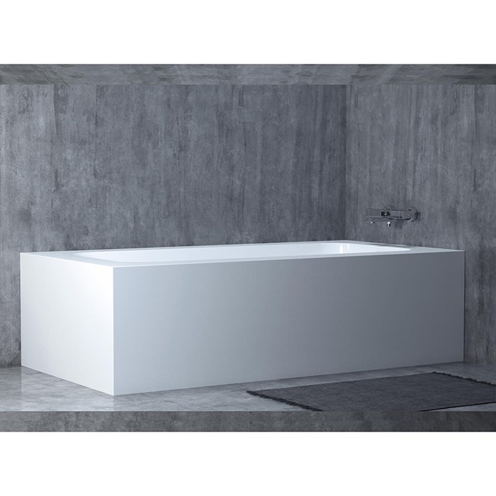 Salini Orlanda Kit Ванна из S-Stone встраиваемая 190x100 см, цвет: белый матовый 102124M