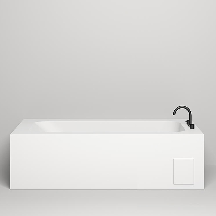 Salini Orlanda Kit Ванна из S-Stone встраиваемая 190x100 см, цвет: белый матовый 102124M