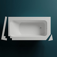 Salini Orlanda Kit Ванна из S-Stone встраиваемая 190x100 см, цвет: белый матовый 102124M