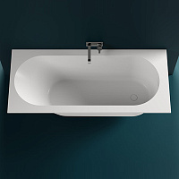 Salini Ornella Kit Ванна из S-Stone встраиваемая 169x74,5 см, цвет: белый матовый 102421M