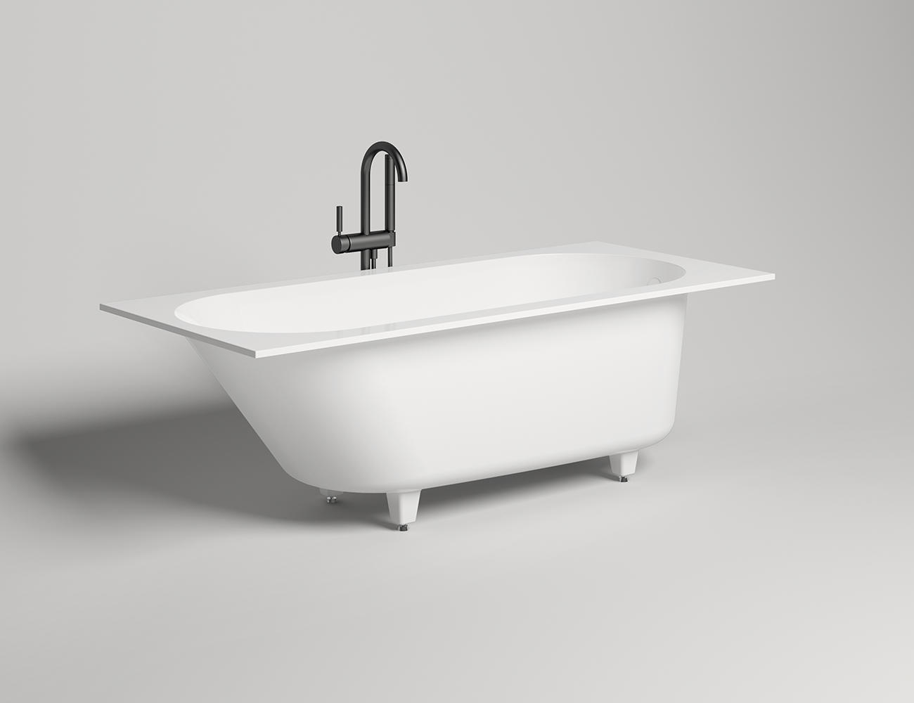 Salini Ornella Kit Ванна из S-Sense встраиваемая 170x75 см, цвет: RAL полностью матовый 102411MF