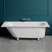 Salini Ornella Ванна S-Stone встраиваемая, прямоугольная, 179х79,4 см, цвет: белый матовый 102322M