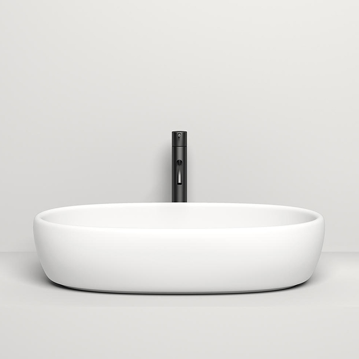 Salini Luce S-Stone Раковина накладная 70х40х15,5h, цвет белый матовый 110721M