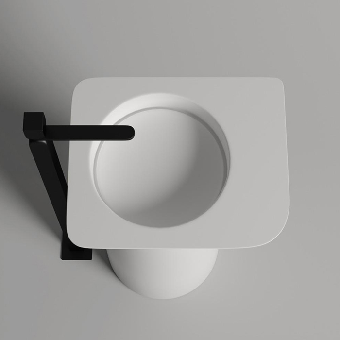 Salini Ninfea 01 S-Stone Раковина напольная 54,5х44,7х85h, цвет белый матовый 130221M