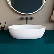 Salini Alda 01 S-Stone Раковина накладная 58х35х15h, цвет белый матовый 110621M