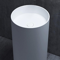 Salini Armonia 01 Раковина напольная S-Sense, округлая, 45х45х85h см, цвет: белый глянцевый 130111G