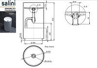 Salini Armonia 01 S-Stone Раковина напольная 45х45х85h, матовый цвет: RAL 130111SMF