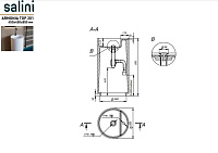 Salini Armonia Top 01 S-Sense Раковина напольная 45х45х85h, цвет белый глянцевый 130114G