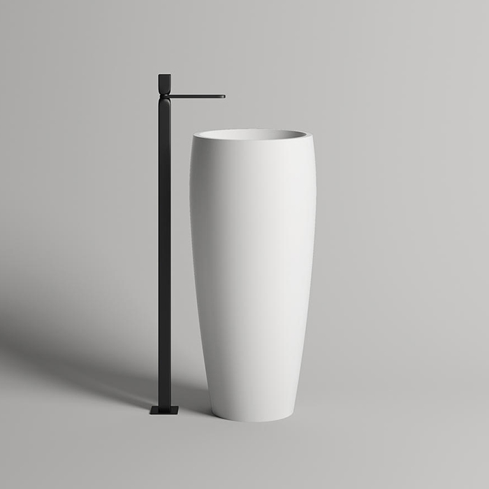 Salini Armonia 03 S-Sense Раковина напольная 47х47х90h, цвет белый глянцевый 130113G