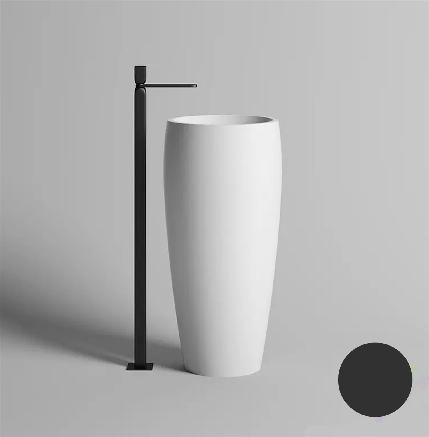 Salini Armonia 03 S-Stone Раковина напольная 47х47х90h, матовый цвет: RAL 130113SMF