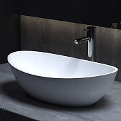 Salini Noemi S-Stone Раковина накладная 56х34х15h, цвет белый матовый 1101203SM